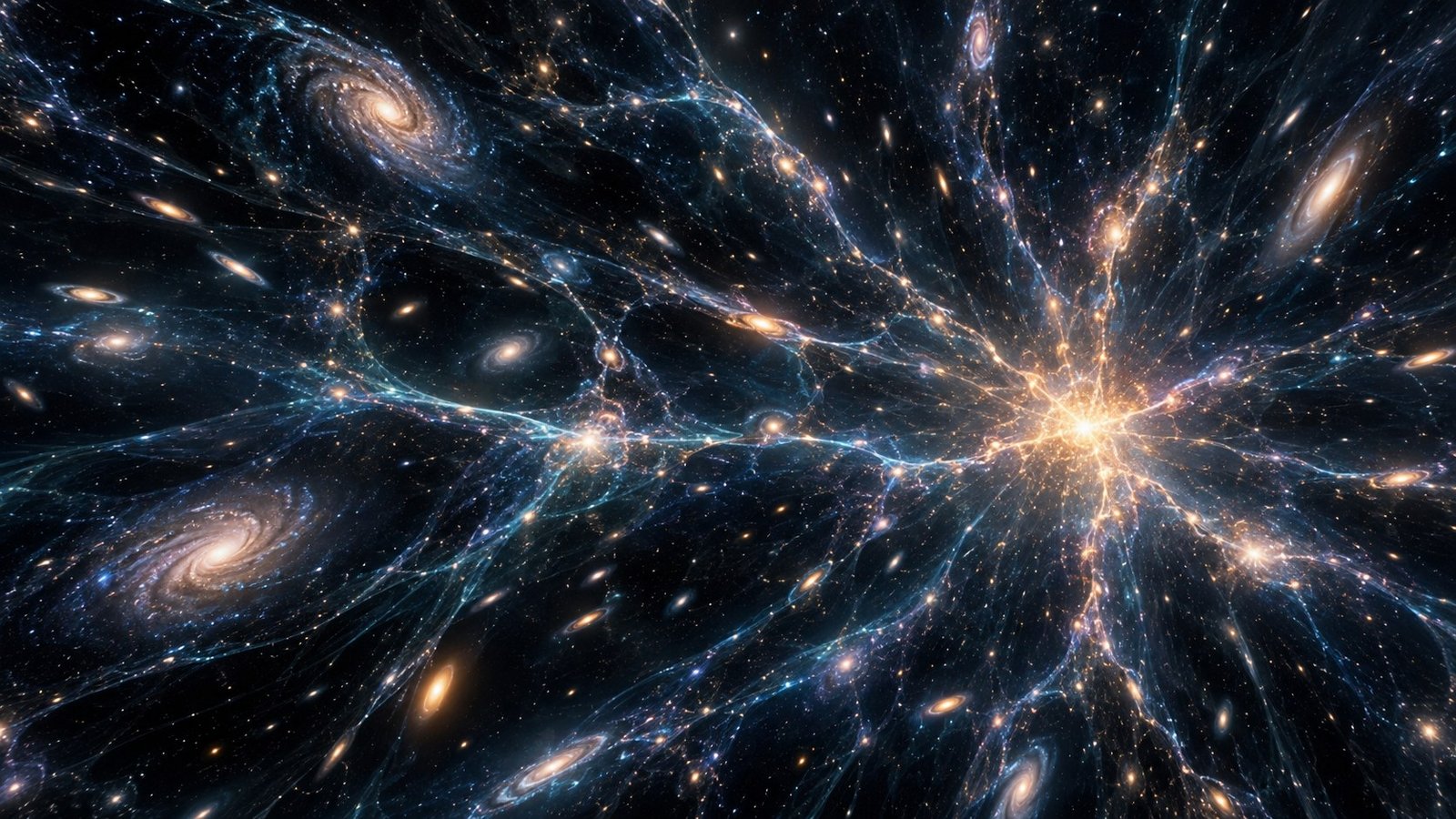 Dark energy concept showing cosmic expansion