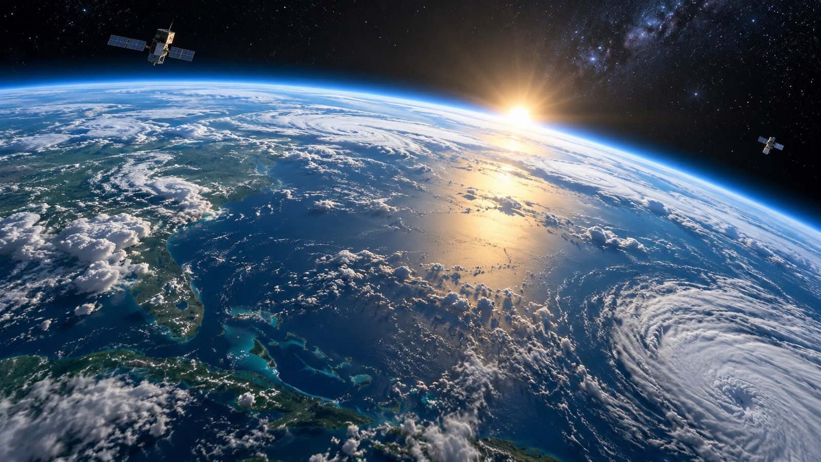 Earth seen from orbit